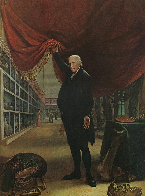 Charles Wilson Peale The Artist in his Museum Sweden oil painting art